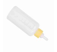 KIMISS 6pcs/ Set Mascota, Botella de Alimentación de Gatito de Cachorro de Pequeño 60 Ml Suministros de Enfermería Kit de Cuidado de Leche de Gato Líquido con Pezones de Reemplazo (YELLOW)