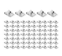 KIMISS 75pcs U Clips para moto M6 - Juego de abrazaderas para carenado, panel y carrocería - U Nut de acero inoxidable - Fijación rápida