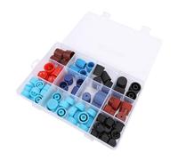 KIMISS 77 Piezas de Tapones para Aire Acondicionado de Coche, Tapones para Puerto de Carga del de Servicio de Aire Acondicionado R12 R134a, Juego de Antipolvo para Núcleo de
