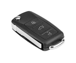 KIMISS a Distancia para Coche, 3 Botones, 434MHz, Compatible con y Seat, Transmisor 1J0959753AH, Llave Remota para Automóvil