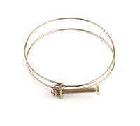 KIMISS Abrazadera de Manguera de Agua de Doble Alambre Ajustable, Clamp/Holder de Tubería, Aro de Plomería + Clips de Manguera de Doble Alambre + Abrazadera de (100 mm (94-100))