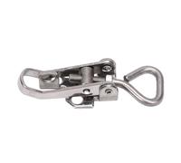 KIMISS Abrazadera de Pestillo de Palanca, Pestillo de Liberación Rápida Ajustable de Acero Inoxidable 304 con Orificio para Candado, Capacidad de Sujeción de 136 Kg (300 lb), para Caja