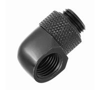 KIMISS Accesorio de Refrigeración por Agua para PC de 90 Grados, Conector de Púa de Codo con Rosca G1/4 de Dos Toques para Tubos Blandos y Duros, Antifugas con Anillo de Silicona