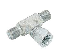 KIMISS Accesorio de Válvula en T, Pulverizador sin Aire Junta de 3 Vías Accesorios de Pulverización de Alta Presión de 1 4 Pulgadas T Tyye Máquina de Acero Inoxidable Resistente Al Desgaste