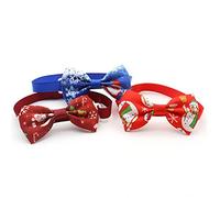 KIMISS Accesorios Navideños para Collar de Perro, 50 Unidades de Pajarita Ajustable para Perros y Gatos, para Celebraciones y Fotos