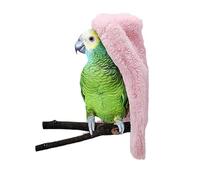 KIMISS Acogedora Manta para Pájaros: Algodón para Protección y Comodidad en Invierno para Loros Grises, Amazonas, Eclectus, Cacatúas y Otros Pájaros Grandes (Pink)