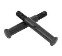 KIMISS Actualización de Eje Delantero de Metal de 2 Uds para Ajuste del Accesorio de Coche TRXXAS Slash 2WD RC: Fuerte, Estable y Fácil de Instalar (BL Negro)