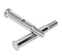 KIMISS Actualización de Eje Delantero de Metal de 2 Uds para Ajuste del Accesorio de Coche TRXXAS Slash 2WD RC: Fuerte, Estable y Fácil de Instalar (S Plata)