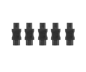 KIMISS Adaptador Convertidor IEC320 C8 a C7 para Computadoras Portátiles - 5 Piezas Conector Convertidor IEC320 C8 a IEC320 C7 Adaptador de Corriente de 2 Pines 2500 W para Computadora Portátil