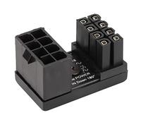 KIMISS Adaptador de 8 Pines en ángulo de 180 Grados para Tarjetas gráficas: Conexión Hembra a Macho, Carcasa Aislada, Placa de Circuito Multicapa para Mayor Estabilidad (PH38B+ 1PCS)