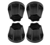 KIMISS Adaptador de Cubo Hexagonal de Rueda de 12 Mm 4 Piezas Adaptador de Rueda de Cubo Hexagonal de de Coche RC Negro Apto para SCX10 1/10 RC Crawler de 1,9 Pulgadas 2,2 Pulgadas Extensión de de