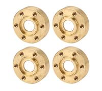 KIMISS Adaptador de Cubo Hexagonal de Rueda RC y Pesos de Rueda de Latón 1,9 2,2 Pulgadas RC Crawler, Estabilidad Mejorada SCX10, (6MM)