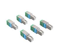 KIMISS Adaptador de Fibra óptica SC UPC Macho a SC Hembra PC en ángulo para Baja Pérdida de 1200-1600 Nm y Excelente Aislamiento - Juego de Convertidor óptico de 33 Piezas