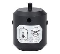 KIMISS Adaptador de Prisma de 5/8-11 a 1/4 de Pulgada para Postes Topográficos - Estación Total RTK de Aleación de Aluminio y Conector para Trípode