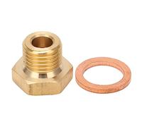 KIMISS Adaptador de Remitente de Manómetro de Presión Y Temperatura, Kit de Adaptador Métrico de Temperatura Macho de 1/8 Pulg. NPT a M14x1.5 Universal para Automóvil