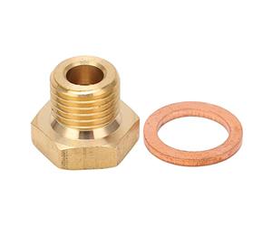 KIMISS Adaptador de Remitente de Manómetro de Presión Y Temperatura, Kit de Adaptador Métrico de Temperatura Macho de 1/8 Pulg. NPT a M14x1.5 Universal para Automóvil