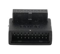 KIMISS Adaptador del Panel Frontal USB 90 ° Codo - USB 3.0 19PIN a 20PIN Encabezado para - Diseño de ABS Duradero (Tipo B)
