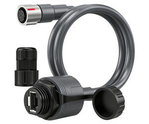 KIMISS Adaptador Ethernet para Conexión SPX a RJ45, Cable Impermeable IP68 de 23 AWG, Extensión de Alta Velocidad de 2000 Mbps para Dispositivos Performance Gen3