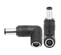 KIMISS Adaptador Hembra a Macho de 2 uds., 7,4x5,0mm para/portátiles, Conector Acodado para Conversión de Ahorro de Espacio