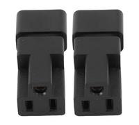 KIMISS Adaptador IEC320 C14 a NEMA 5-15R para Computadoras, Lámparas e Impresoras - Conector de Enchufe Confiable, 10A 125V