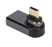 KIMISS Adaptador Magnético Tipo C a USB Codo de 24 Pines Transferencia de Datos de 10 Gbps 60 Hz Resolución 1920 X 1080 Tipo C Macho a USB Hembra para Computadora Portátil, Tableta y PC