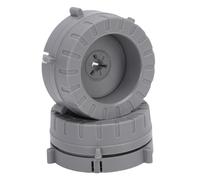 KIMISS Adaptador Nab Hub para Grabadora de Cinta de Carrete a Carrete, 1 par Compatible con Modelos de 1/4 de Pulgada, Base de Plástico Bloqueable (GREY)