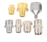 KIMISS Adaptador para aireador profesional, kit de 7 piezas, conexión BSP 1/8in y 1/4in, compatible con mangueras y compresores, accesorios para aerografía