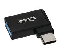 KIMISS Adaptador USB C de 90 Grados a USB 3.0 para Laptop y Teléfono Inteligente: Carga Rápida y Transferencia de Datos OTG Conector