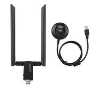 KIMISS Adaptador USB WiFi 5.8G Dualband, para PC y portátiles, red inalámbrica estable, compatible con 802.11ac, receptor y transmisor, conexión rápida