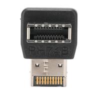 KIMISS Adaptador USB3.1 Tipo E, Placa Base de Computadora USB3 1 Tipo Cables USB Compatible con 90 Grados Codo de Dirección 10G 3 2 20G Velocidad Completa Fácil Instalación No Se Necesitan (PH74B)