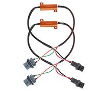 KIMISS Adaptadores de cableado para luces LED, para 7440 T20 50W8RJ, solución Hyper Flash, resistores de carga, conexión sin errores, kit de instalación fácil