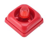 KIMISS Alarma de Luz y Sonido Industrial, Bocina de Advertencia Estroboscópica Visual Audible LED 3 Modos Fuertes de 115 DB Seguridad contra Incendios Intermitente DC12V 24V con Sirena Ajustable