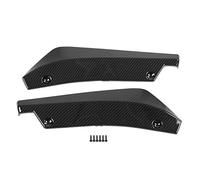 KIMISS Alerón difusor de Fibra de Carbono para Parachoques Trasero, Universal, 2 Piezas, diseño aerodinámico, canards y Splitter para Coche