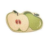 KIMISS Alfombrilla Antideslizante para de Gatos y Mantel Individual para Atrapar Alimentos para Gatos, Diseño Flexible en Forma de Fruta, Fácil de Limpiar y Protección del Suelo (40x60cm)