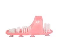 KIMISS Alfombrilla de Ducha para Fregar Pies para una Fácil Limpieza - Lavapiés de PVC Rosa para el Hogar, el Baño y la Relajación del Spa