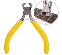 KIMISS Alicates para Cuerdas de Guitarra para un Fácil Mantenimiento de los instrumentos: Herramienta Ergonómica de Acero Amarillo para Cortar Cuerdas, Trastes y Alambre de Acero