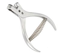 KIMISS Alicates Perforadores de Billetes de Acero inoxidable: Cortador de Agujeros en Forma de U para Elaboración de Papel y Comprobación de Billetes