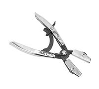 KIMISS Alicates Universales para Abrazadera de Manguera, para Tubos de Refrigerante de Freno de Radiador de Automóvil, Alicates para Pellizco de Manguera y Mecanismo de Trinquete (8 pulgadas)