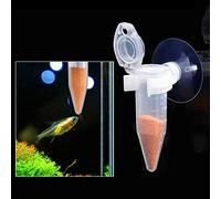 KIMISS Alimentador de Peces con Tubo de Alimentación de Larvas de Camarón de Alta Transparencia para Agua Dulce y Salada - Suministros de Alimentación para Acuarios