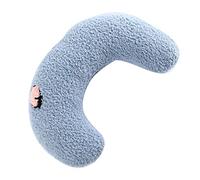KIMISS Almohada Calmante para el Cuello del, Almohada Suave y Cómoda para Mascotas en Forma de U para Dormir, Mejora el Alivio de Las Articulaciones, Juguete Calmante - Suministros para (Blue)