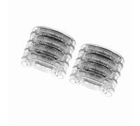 KIMISS Almohadillas Antideslizantes para Muebles, Patas de Mesa y Silla, 8 Tapones de Plástico Resistentes para Pies con Diseño de Ranuras Múltiples para Cama y sofá (Transparente)