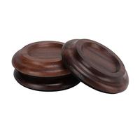 KIMISS Almohadillas Antideslizantes para Ruedas de Piano para Pisos de Madera - Juego de 3 Tazas con Ruedas para Piano Verticales y de Cola (nogal negro)