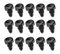 KIMISS Almohadillas de Protección de Tapón de Goma Inferior para Taco de Billar, Accesorios de Cubierta Trasera para Amantes del Billar, 15 Uds.