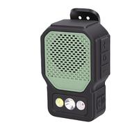 KIMISS Altavoz Bluetooth Portátil con Linterna - Altavoz Bluetooth Portátil con Clamp/Holder para Actividades, Luz LED de 5 W con Batería Recargable (Green)