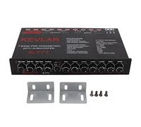 KIMISS Altavoz Coaxial, Ecualizador Gráfico de Audio para Automóvil Paso bajo Universal Ajuste de Ganancia Variable de 7 Bandas Ecualizador de Entrada de Alto Nivel para Sistema Estéreo