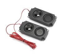 KIMISS Altavoz de 5W y 8Ohm, 8Ω, Portátil, con Cavidad de de Graves Pesados, 40 Mm, Magnético, DIY, ABS Negro, Doble para Monitor de TV, 40 Mm Doble