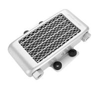 KIMISS Aluminio 65ml Enfriador de aceite del motor de la motocicleta Radiador de enfriamiento para Dirt Bike ATV Motocicleta (plata)