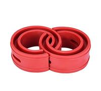 KIMISS Amortiguador para coche, 2 piezas, tipo D, color rojo, para suspensión, protección de muelles, absorción de impactos, compatible con múltiples modelos