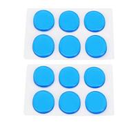 KIMISS Amortiguadores de Tambor de Silicona de 12 Piezas - Silenciador de Tambor Azul para Instrumentos de Percusión, Accesorios de Control de Tono Autoadhesivos