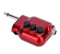 KIMISS Amplificador de Potencia con Pastilla Piezoeléctrica para Guitarra Acústica y Ukelele - Control de Volumen de Graves Altos y Ajuste de Ecualizador